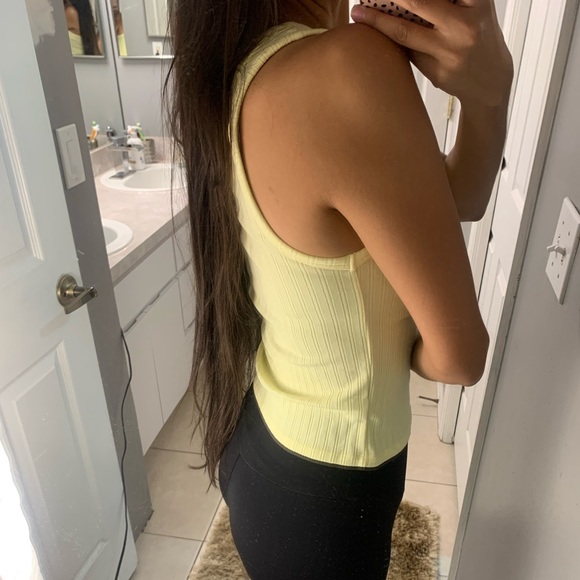 American Eagle Ribbed One Shoulder Top - Picture 3 of 6